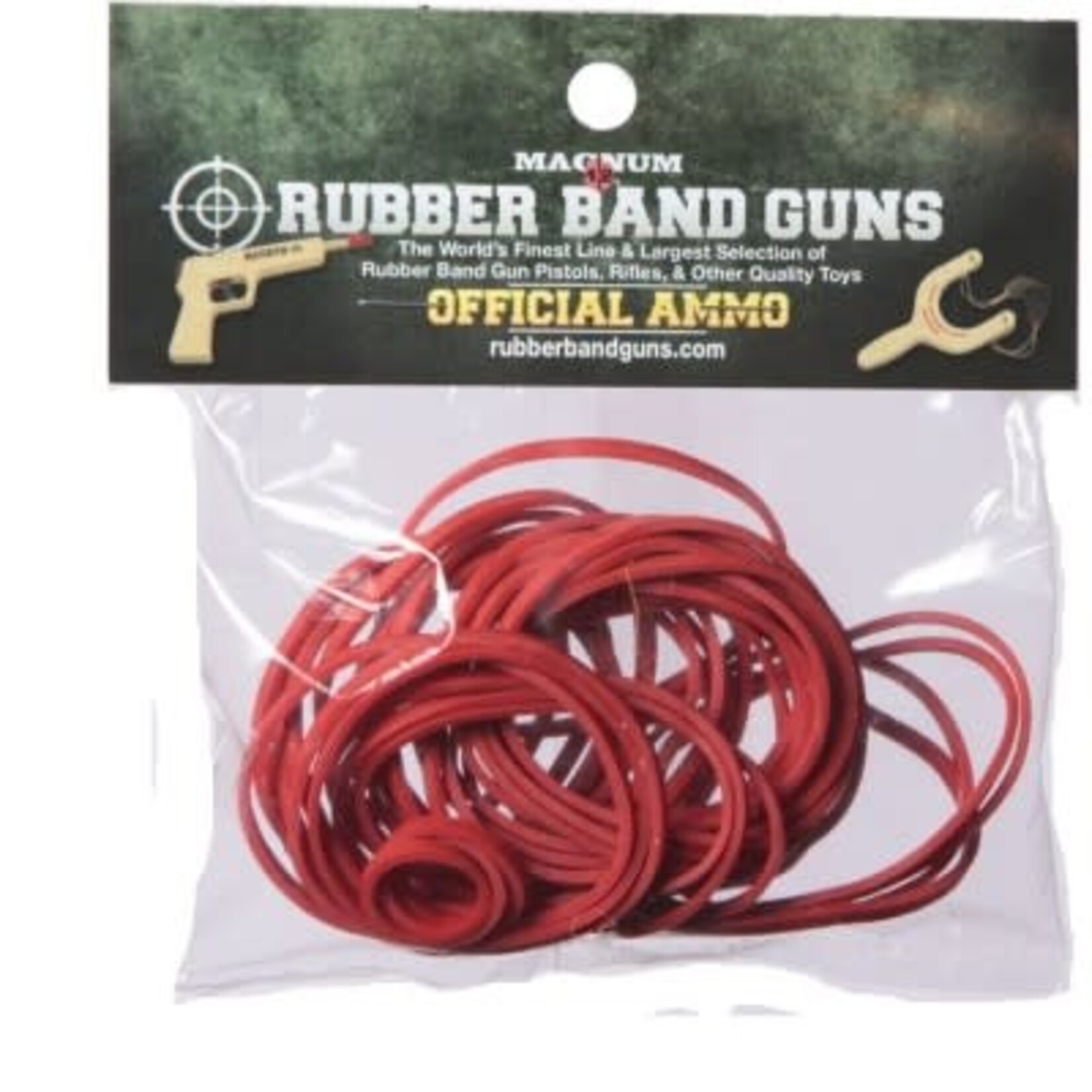 Magnum RB321OZ Medium Rubber Band Gun Ammo Red - Size 32 - 1oz