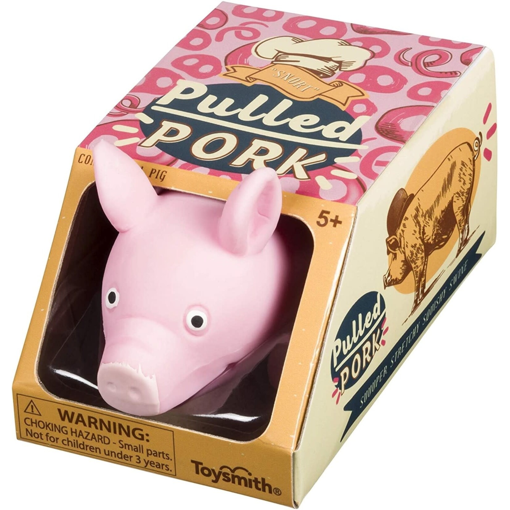 Toysmith 5775 Pulled Pork Stretchy Pig