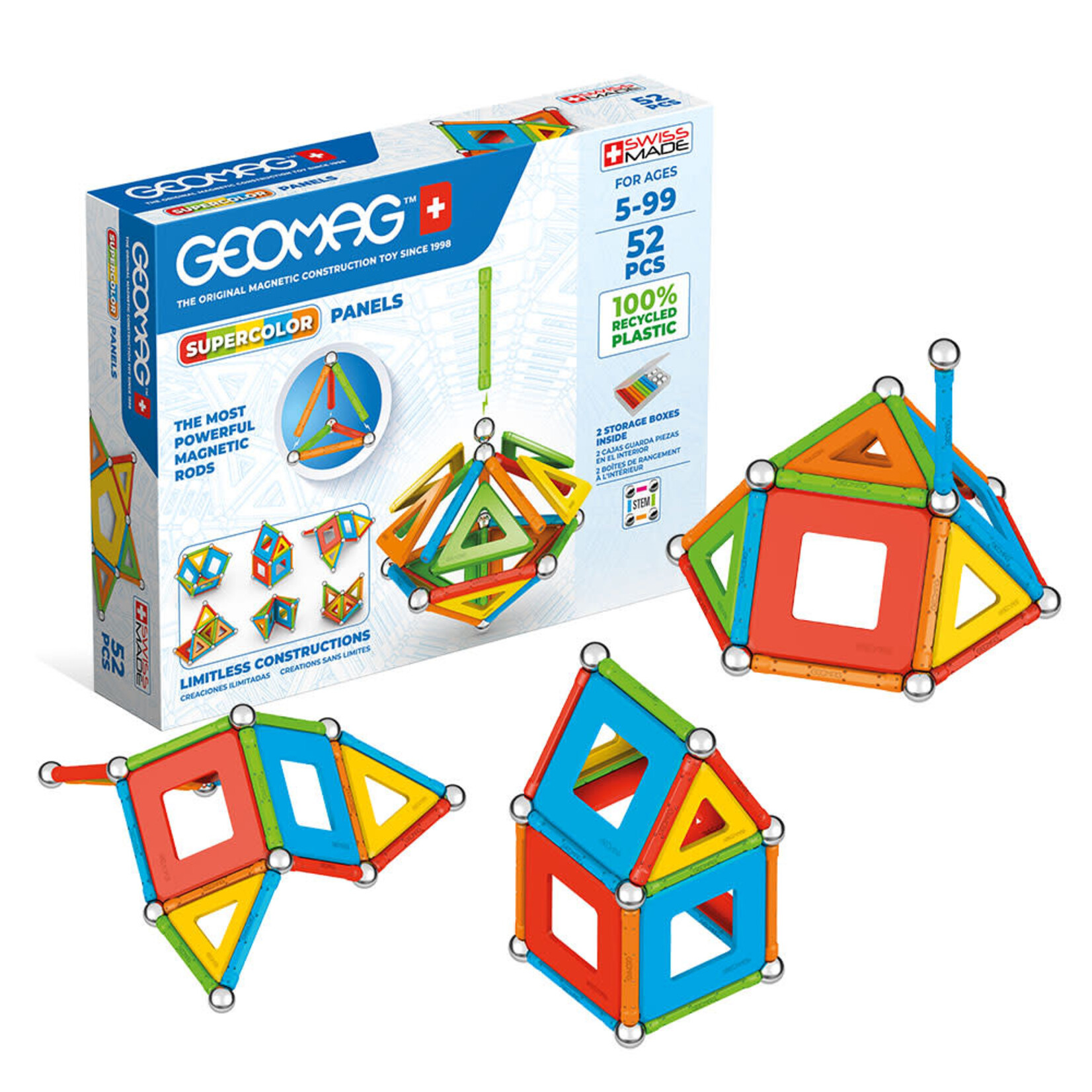 GeoMag 378 Supercolor Panels 52 pcs Recycld