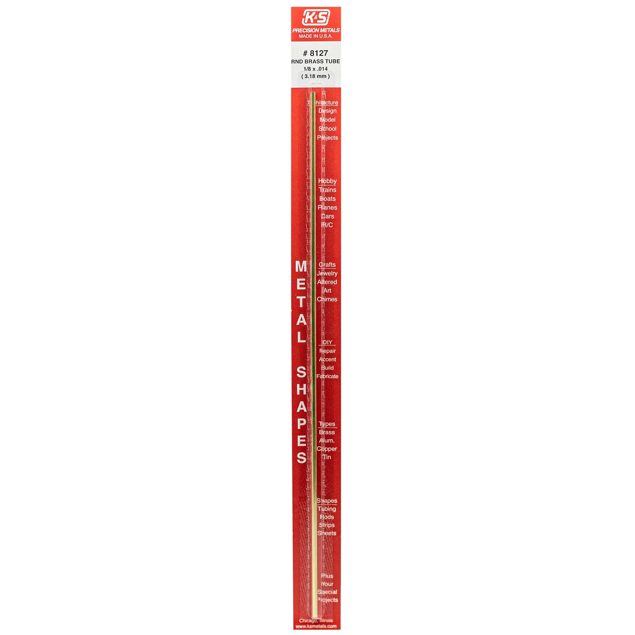 8127 Brass Tube 1/8 x 0.14
