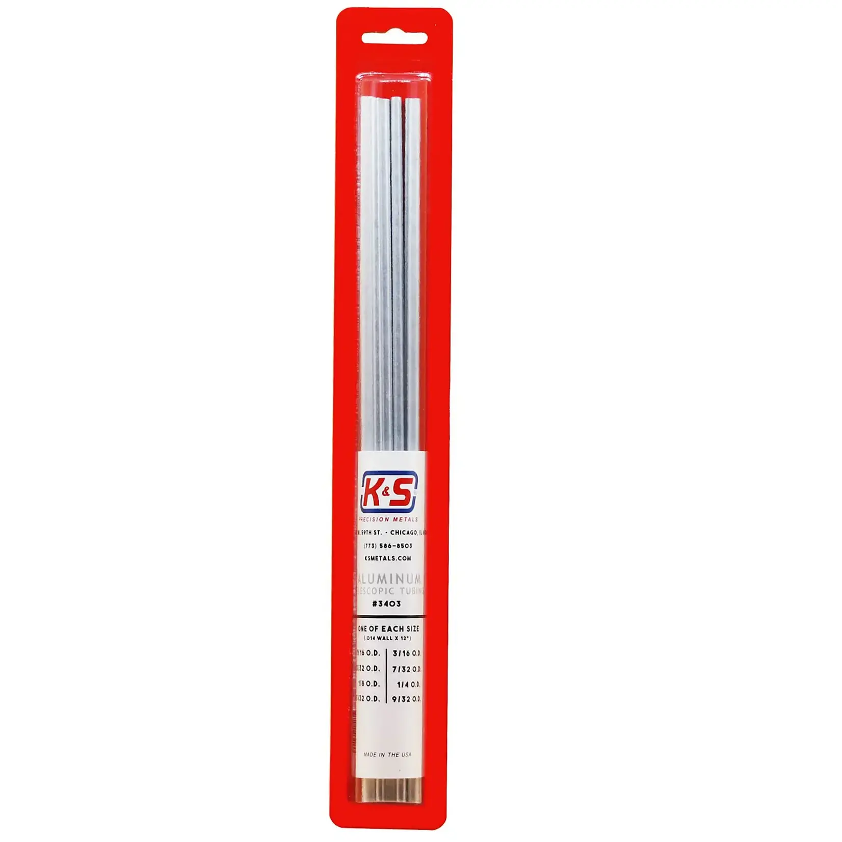 K&S 3403 Aluminum Telescopic Tubing