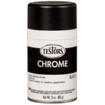 Testors 352658 Chrome Base Black Gloss 3 Oz. Spray