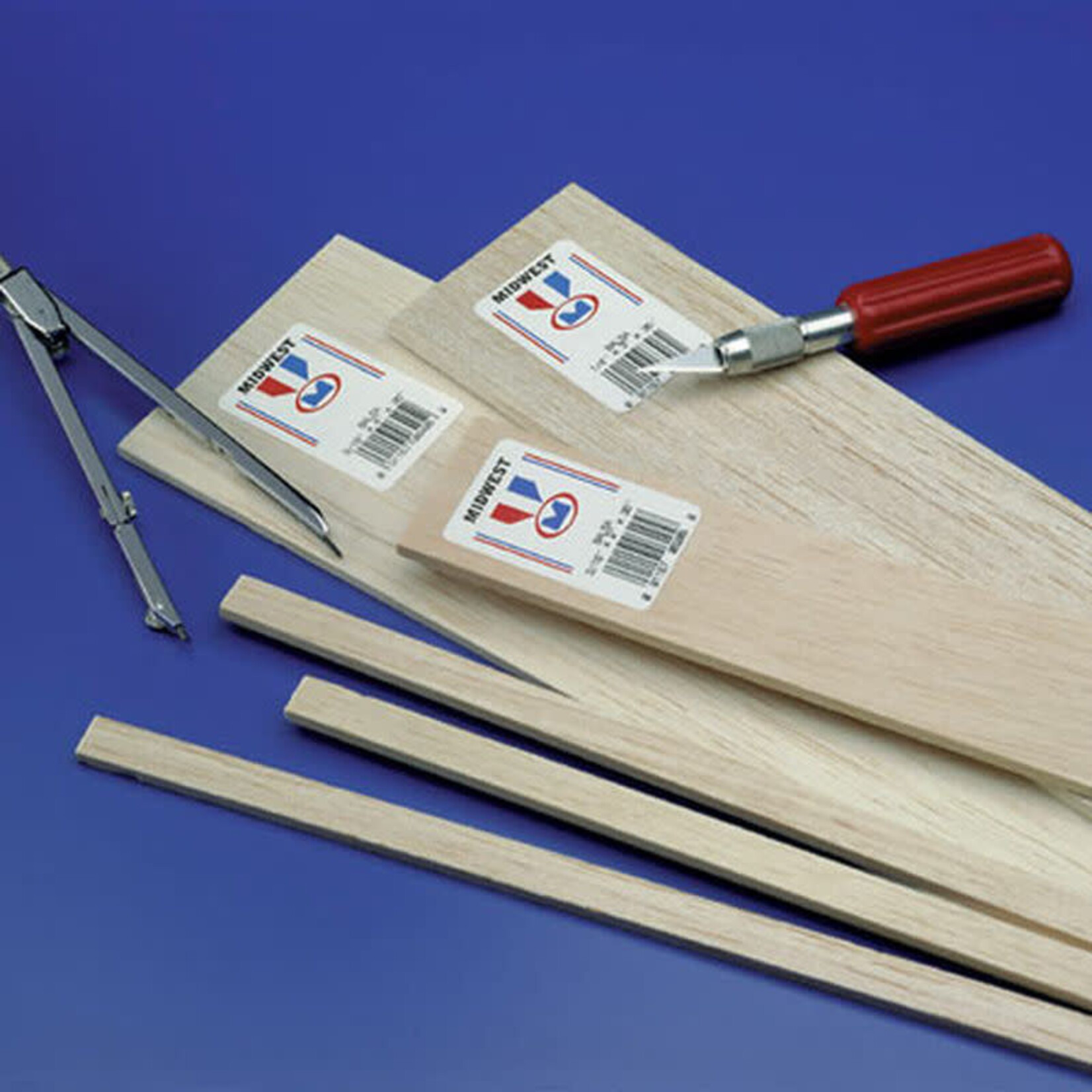 Midwest Products 6058 Balsa Strip 3/16 x 3/8 x 36