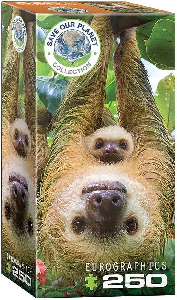 82515556 Sloths 250 Piece Jigsaw Puzzle