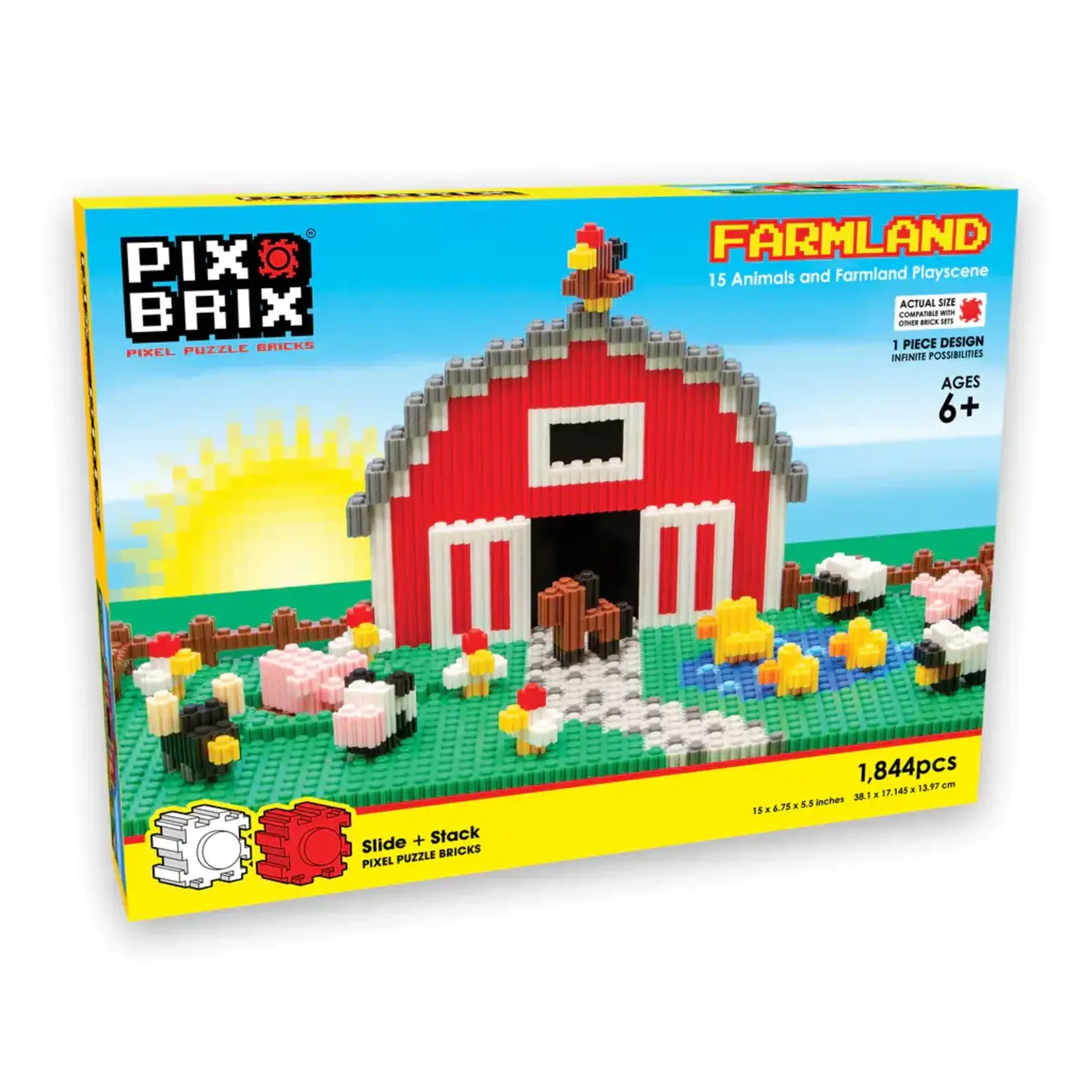 Pix Brix Farmland Scene Pix Brix Set