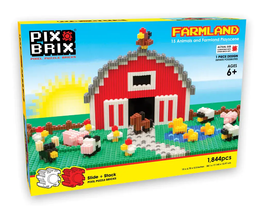 Farmland Scene Pix Brix Set
