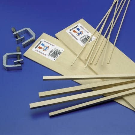 4106 Basswood Sheets 1/4x1x24