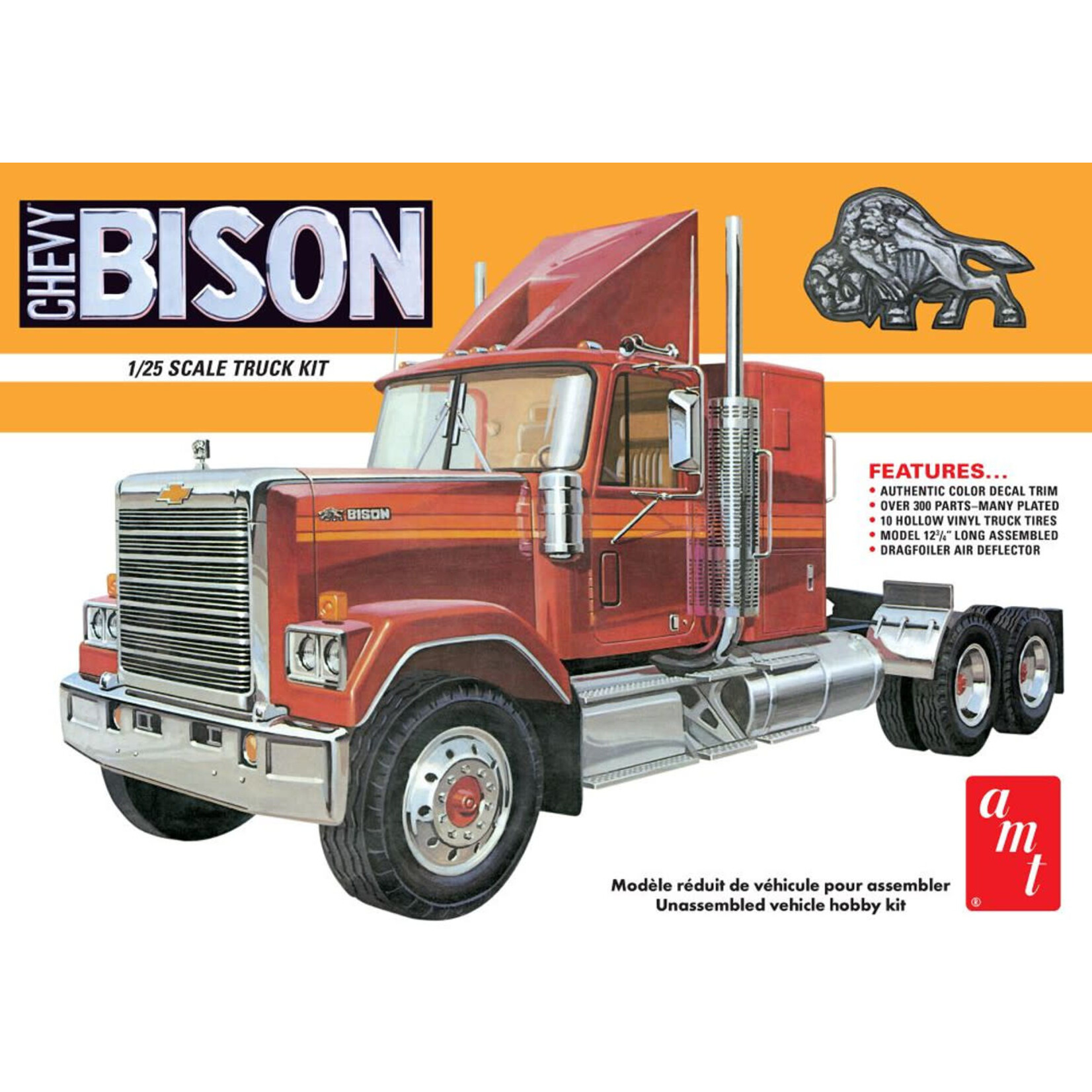 AMT 1390 1/25 Chevy Bison Conventional Tractor Cab