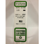 Evergreen 119 Styrene Strip .015x.250" 10/