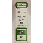 Evergreen 222 Styrene Rod .062" Dia 8/