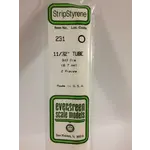 Evergreen 231 Styrene Tube .344" Dia 2/