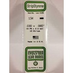 Evergreen 134 Styrene Strip .030x.080" 10/