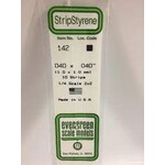 Evergreen 142 Styrene Strip .040x.040" 10/