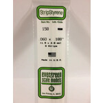 Evergreen 158 Styrene Strip .060x.188" 9/