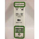 Evergreen 177 Styrene Strip .100x.156" 7/