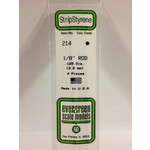 Evergreen 214 Styrene Rod .125" Dia 4/