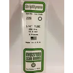 Evergreen 228 Styrene Tube .250" Dia 3/