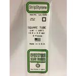 Evergreen 252 Styrene sqr tube .125" 3/