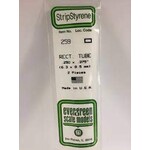 Evergreen 259 Styrene Rectangular Tube .250" 2/