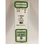 Evergreen 273 Styrene I-beam .100"   4/