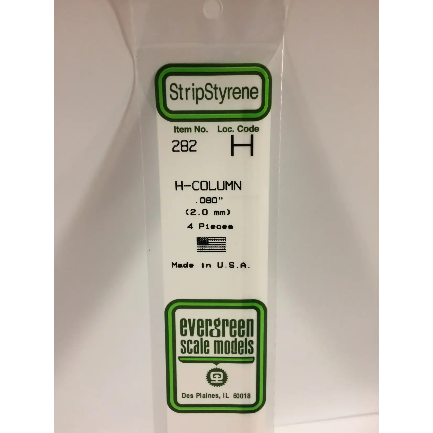 Evergreen 282 Styrene H-column .080" 4/