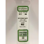 Evergreen 8412 Styrene strip 4x12"   10/