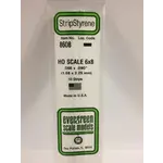 Evergreen 8608 Styrene Strip 6x8"    10/