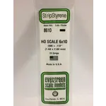 Evergreen 8610 Styrene strip 6x10"   10/