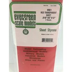 Evergreen 9901 Transparent Sheet Red 2/