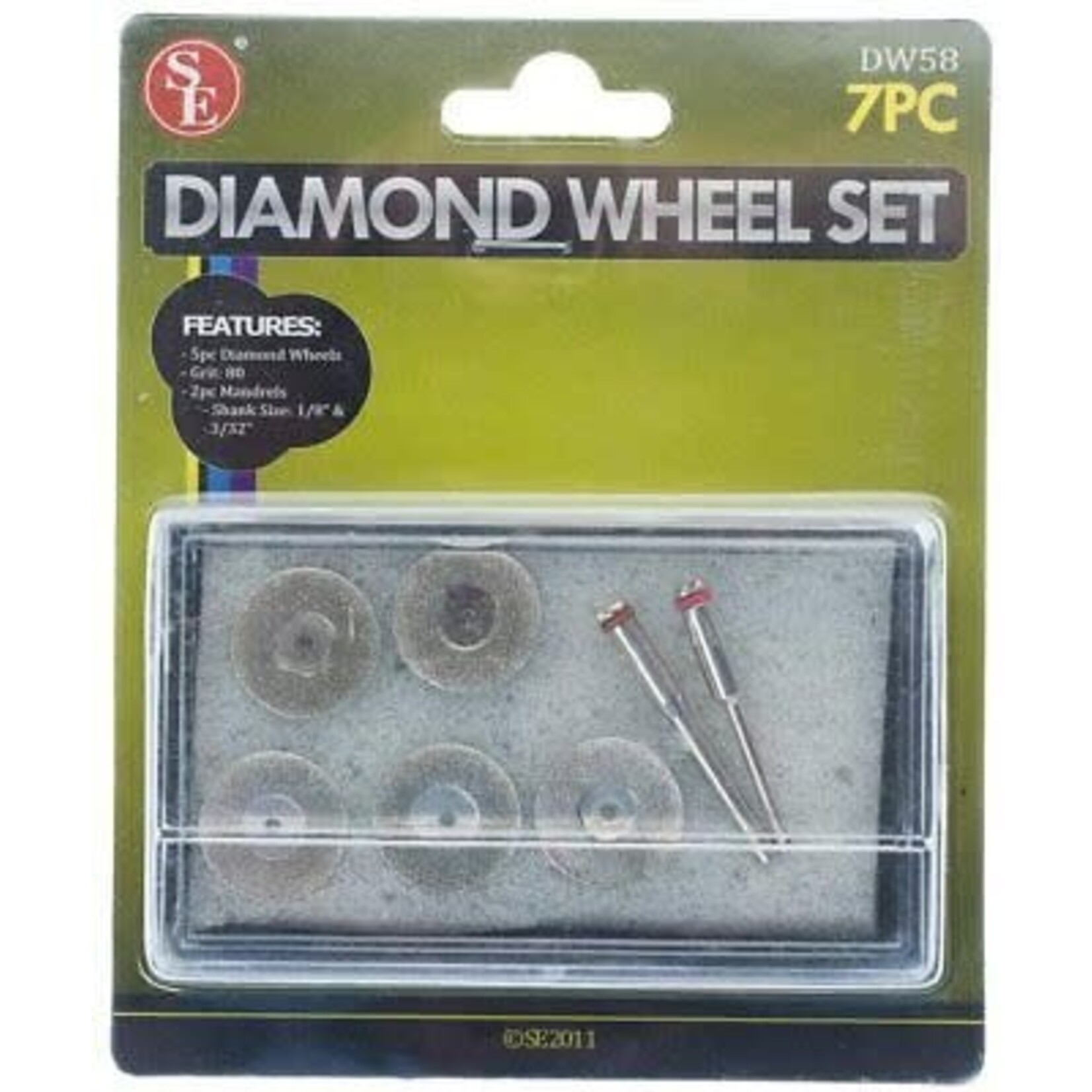 DW58 7pc Diamond Wheels 80grit