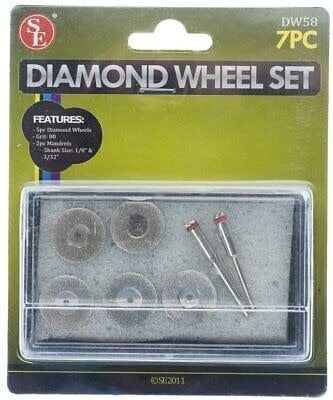 DW58 7pc Diamond Wheels 80grit