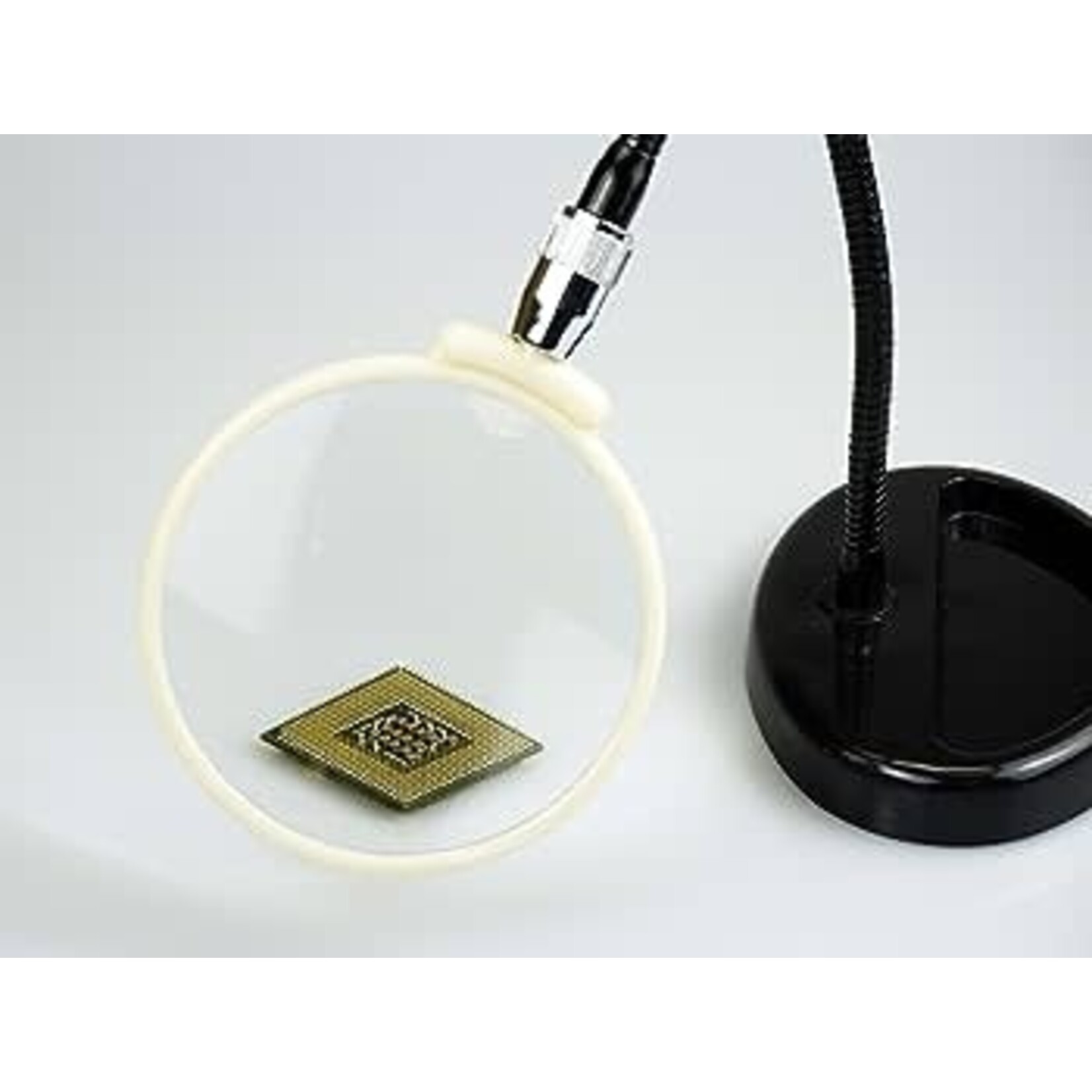 MC205 1.85x / 4" Flexible Neck Magnifier, Glass Lens (Black)