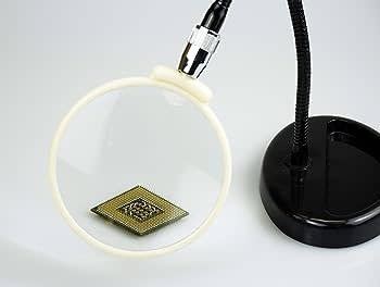 MC205 1.85x / 4" Flexible Neck Magnifier, Glass Lens (Black)