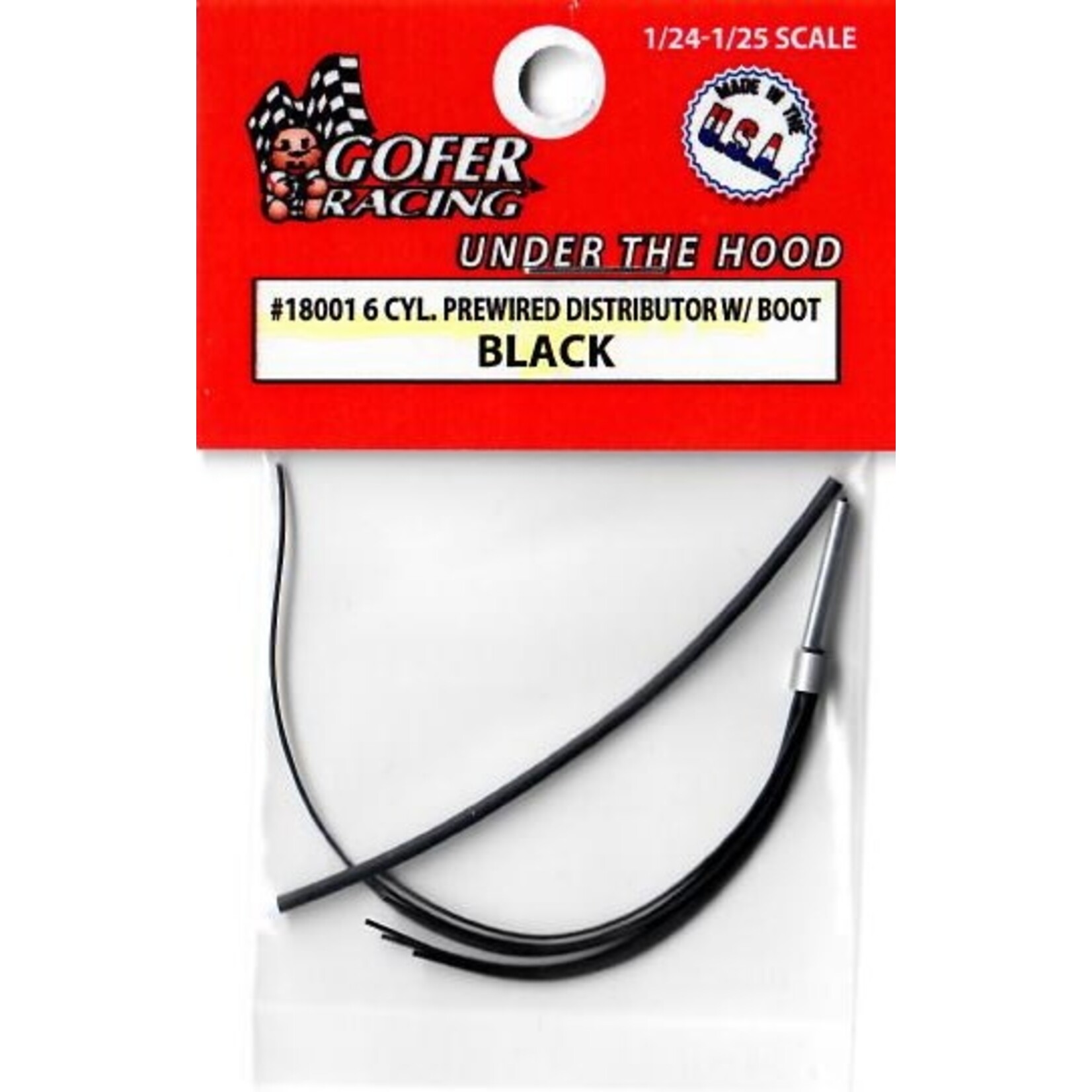 Gofer Racing 18001 Prewired Distributor Black Plug