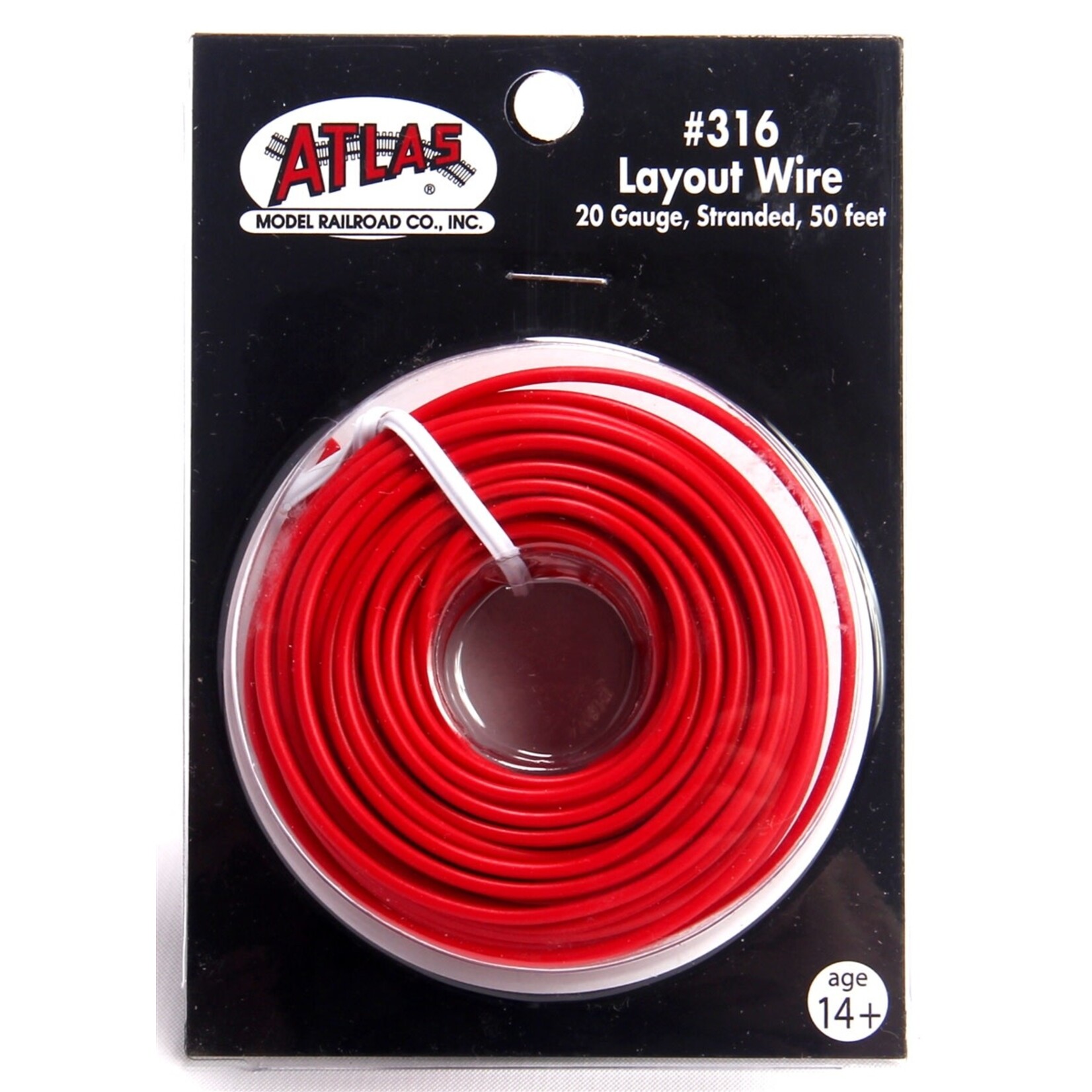 Atlas 316 50' Stranded Wire, 20 Gauge/Red