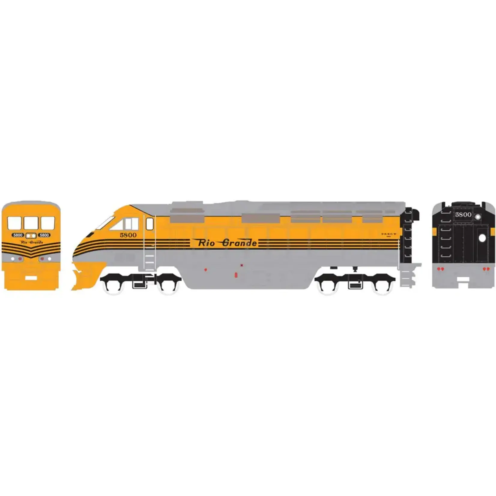 Athearn 15274 N F59PHI D&RGW 5800