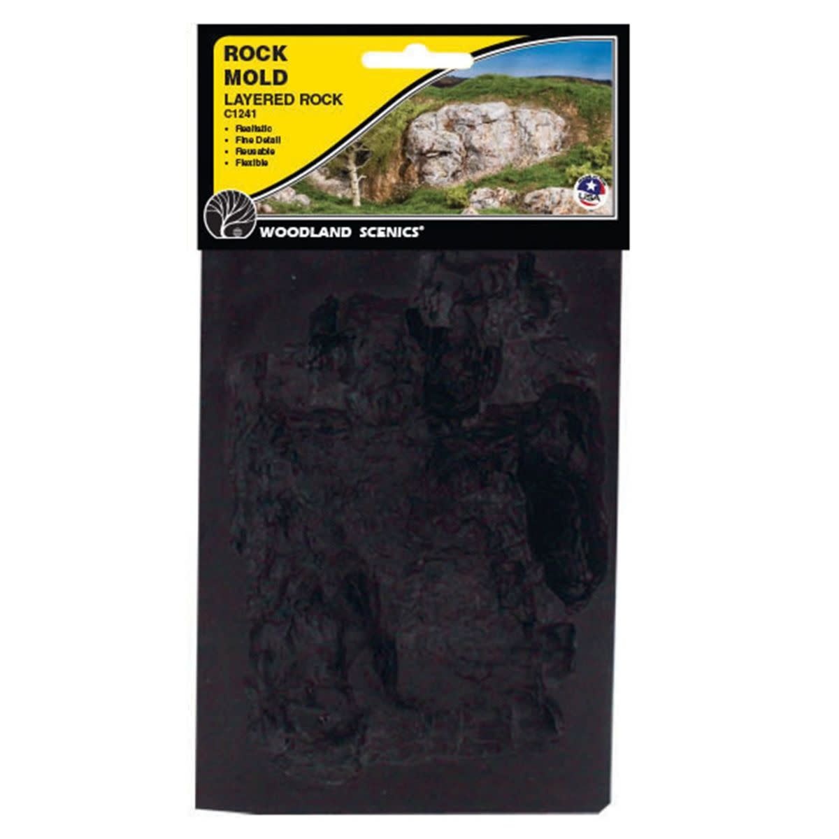 1241 Rock Mold, Layered Rock