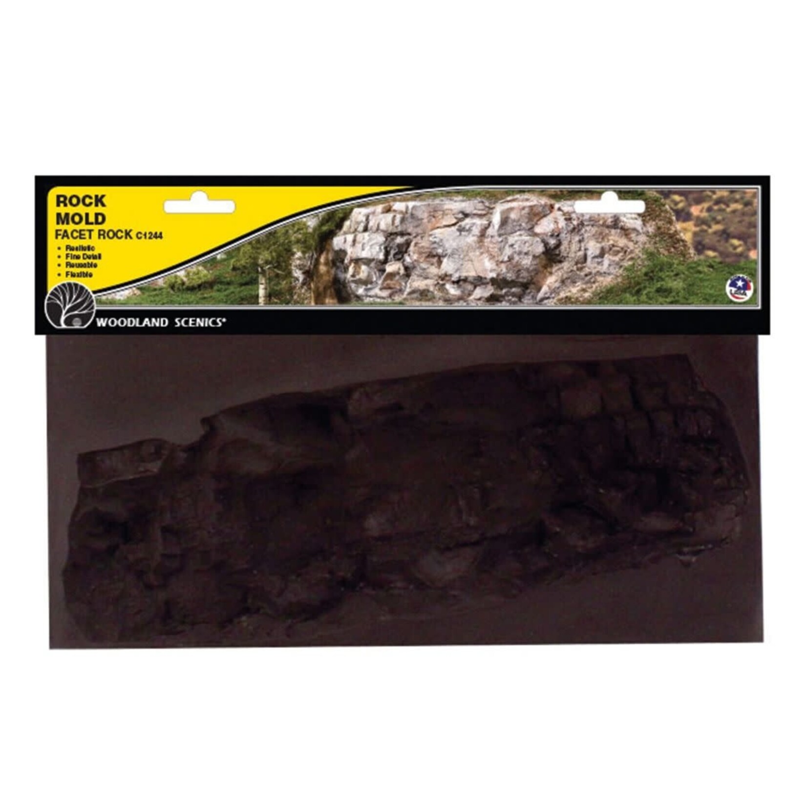 Woodland Scenics 1244 Rock Mold, Facet Rock