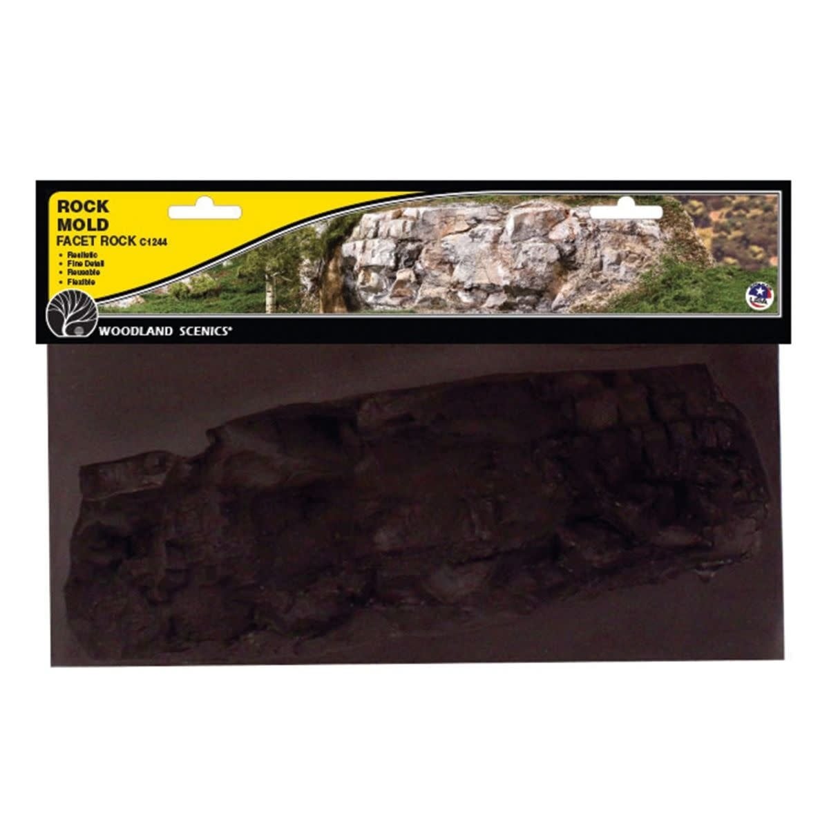 1244 Rock Mold, Facet Rock