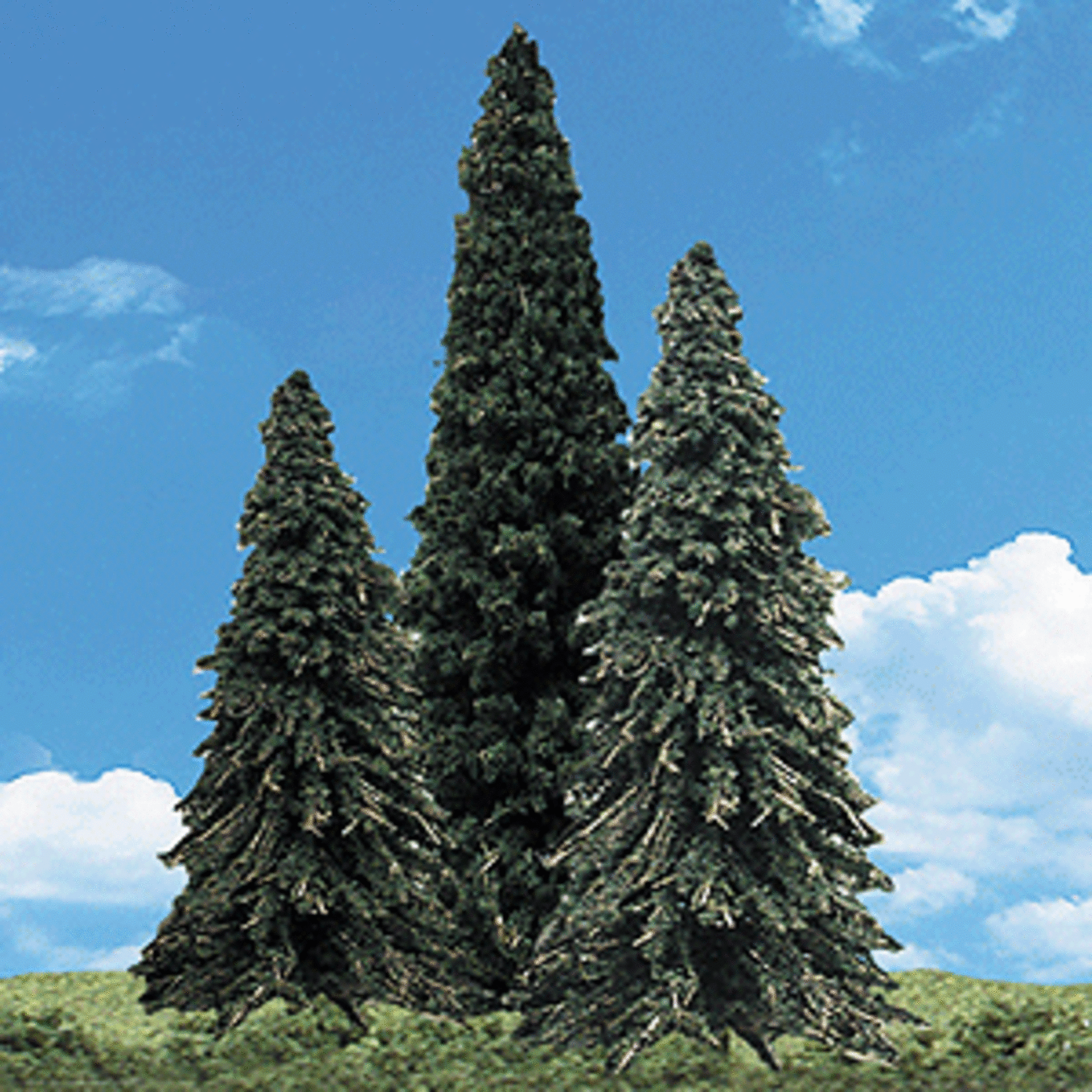 Woodland Scenics 3573 6"-7" Forever Green Trees 3 Pack