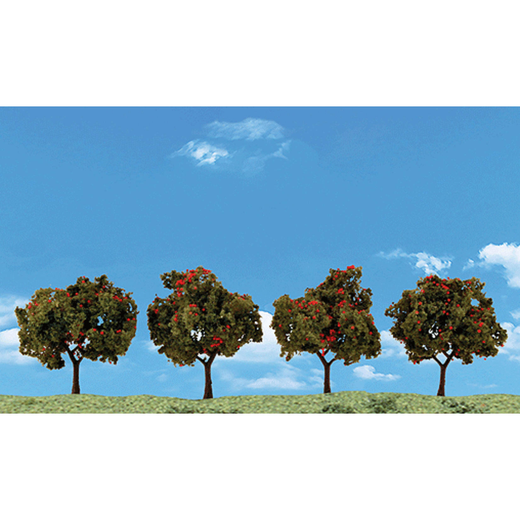 Woodland Scenics 3591 2"-3" Apple Trees - 4 Pack