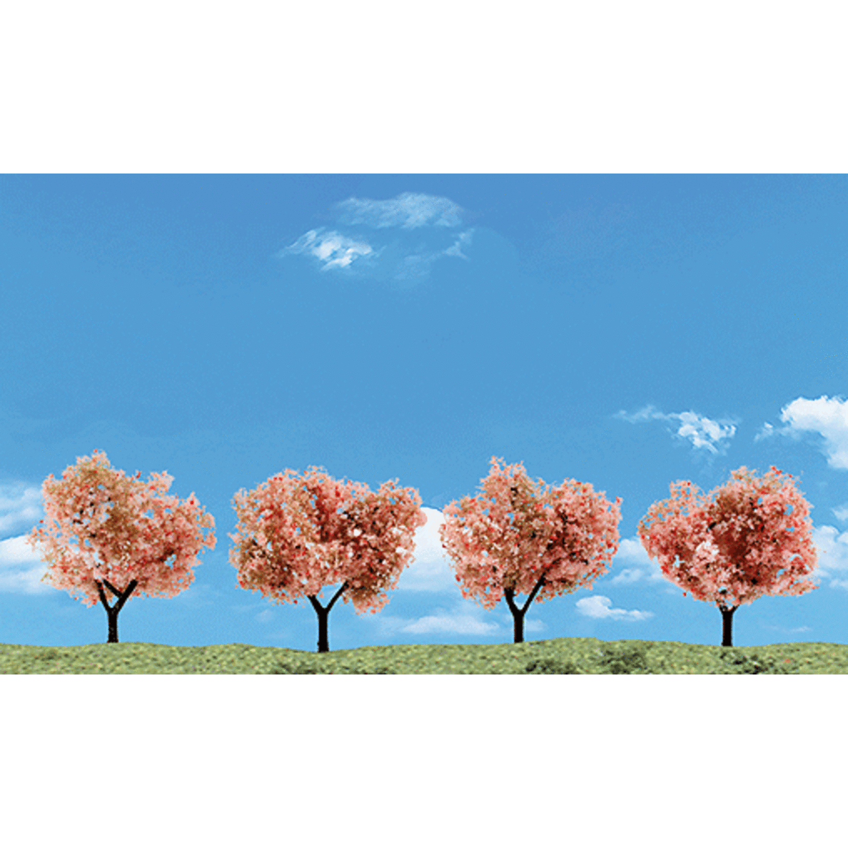 Woodland Scenics 3593 2"-3" Flowering Trees - 4 pack