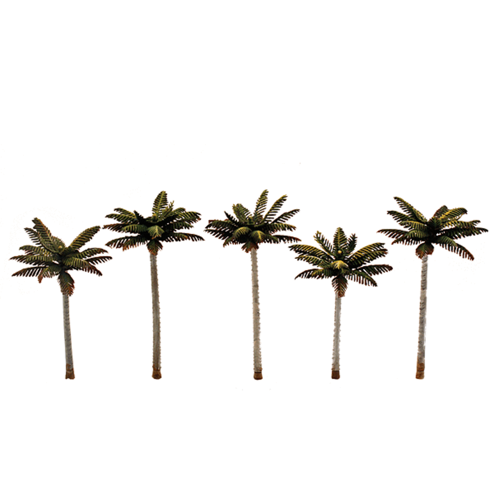 Woodland Scenics 3597 3"-3 3/4" Small Palm Trees - 5 Pack