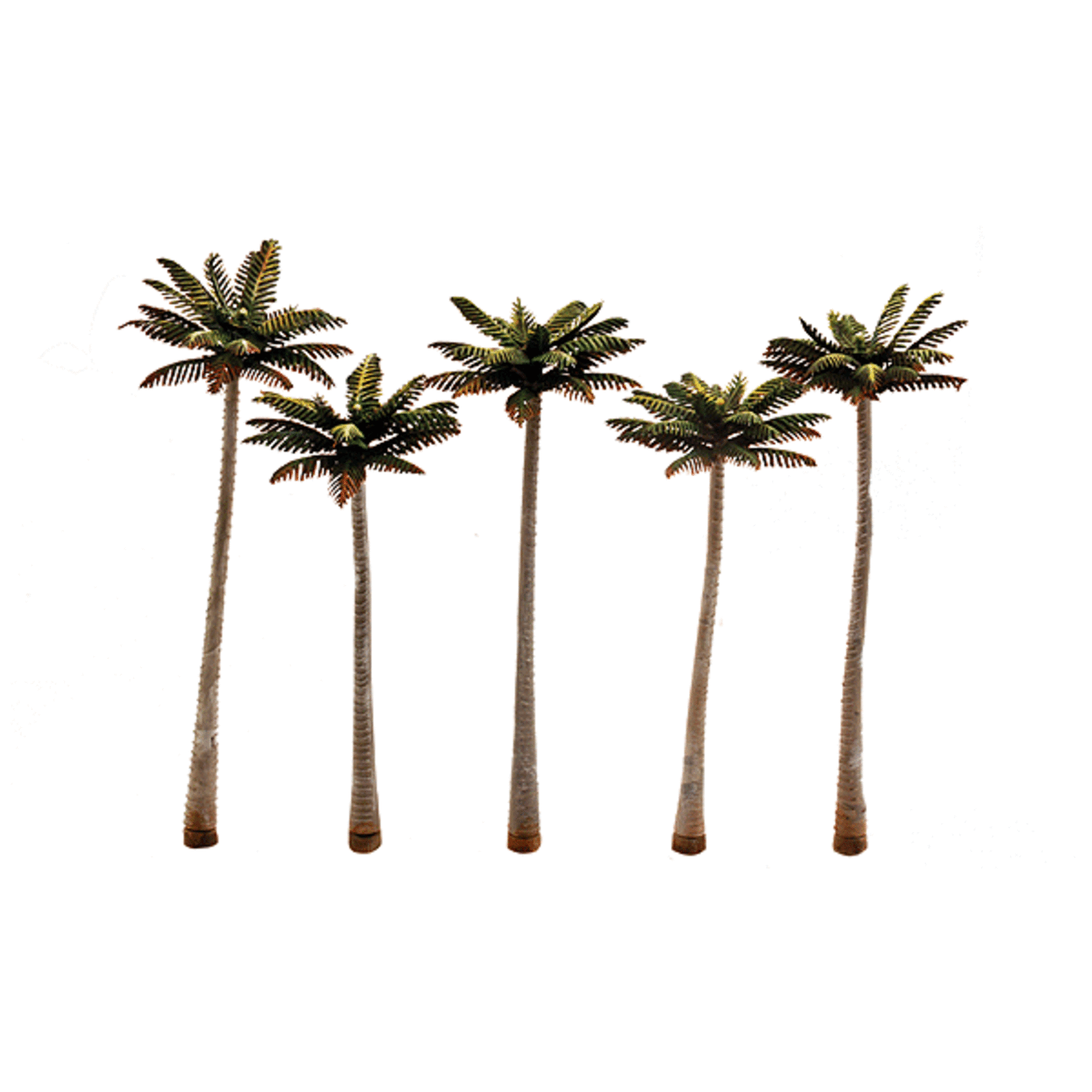 Woodland Scenics 3598 4 3/4"-5 1/4" LG PALM TREE 5/PK