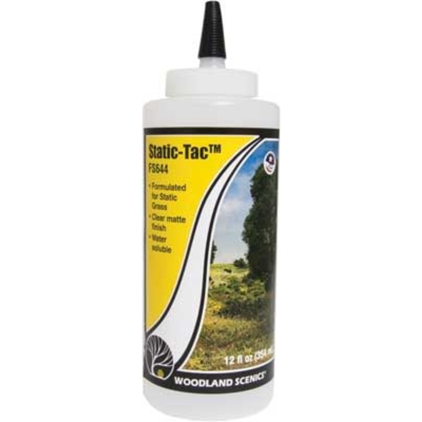 Woodland Scenics 644 Static-Tac Adhesive 12 oz Bottle