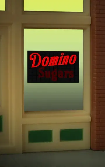 339020 Domino Sugar Animated Window Sign