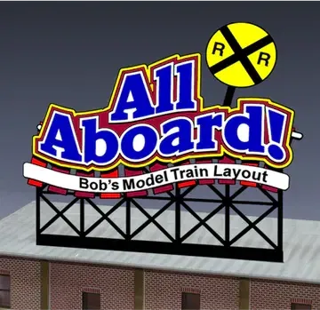 441852 HO/N All Aboard Animated Rooftop Billboard