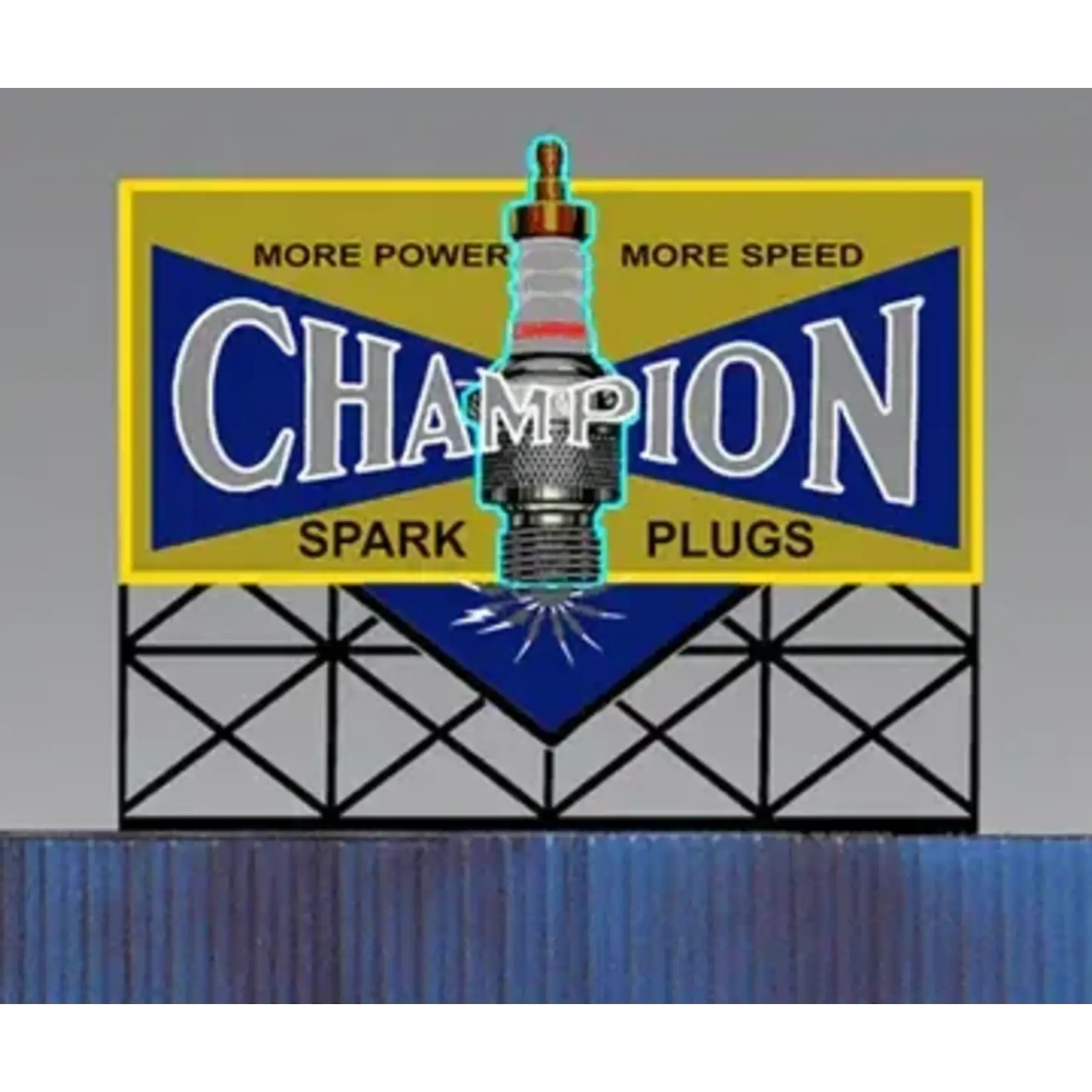 Miller Engineering 5072 Champion Spark Plug Animated Lighted Sign