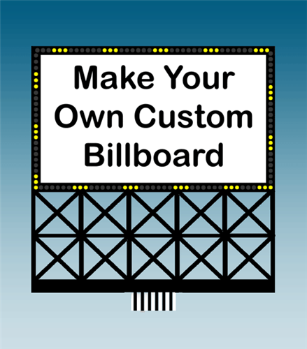 882351 Customizable Animated Neon Billboard w/Alphabet Sheet