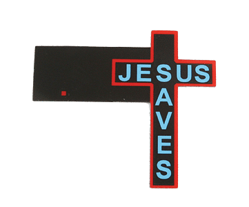 9071 Animated Double Sided Jesus Saves Neon Sign